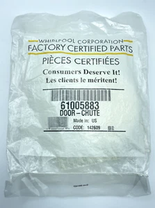 Whirlpool Refrigerator Ice Dispenser Chute Door #61005883 *BRAND NEW OEM* - Picture 1 of 2