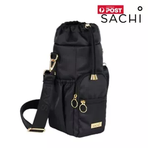 SACHI CROSSBODY INSULATED BOTTLE BAG Travel Sports Drink Water - Picture 1 of 18