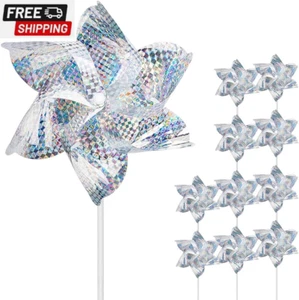Reflektierende Pinwheels, 10er Pack Extra Sparkly Pinwheels für Gartendeko, Pinwheels - Bild 1 von 7