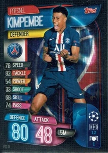 Topps Match Attax Champions League 19/20 Karte Nr. PSG 14 Presnel Kimpembe - Bild 1 von 1