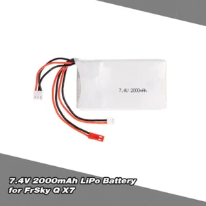 Bateria Lipo 2S 7.4V 2000mAh 8C Lipo do FrSky TARANIS Q X7 2,4G F8E8 - Zdjęcie 1 z 8