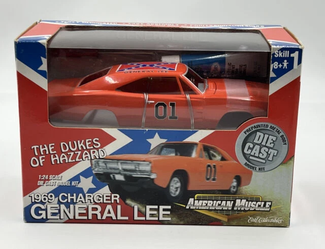 Ertl Dukes of Hazzard American Muscle Charger 1969 General Lee 1:24 Scale Model Car - Red (31024)
