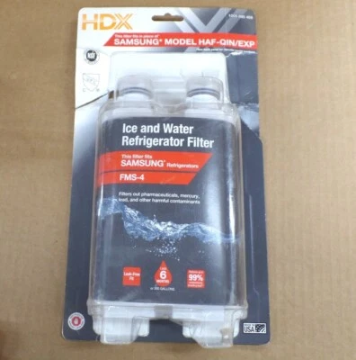 HDX 107139 FMS-4 PREMIUM REFRIGERADOR FILTRO DE AGUA SAMSUNG HAF-QIN/EXP PAQUETE DE 2 Foto 1 de 2