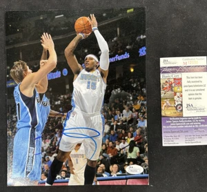 CARMELO ANTHONY Signed 8x10 Photo DENVER NUGGETS NBA Future Hof Autograph Jsa - Picture 1 of 7