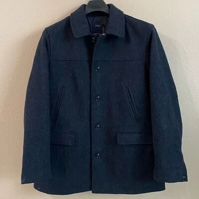 J Crew New Size XL Gray Slim Fit Wool Thinsulate Stadium Cloth Jacket Outerwear - Image 1 of 4