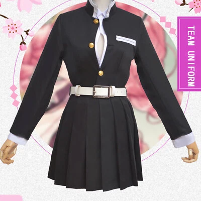Kanroji Mitsuri 甘露寺蜜璃style Cosplay Costume Full KIDS/Adults demon slayer kimetsu - Image 1 of 4