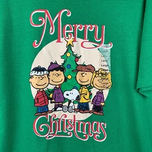 T-Shirt Erdnüsse Frohe Weihnachten Logo grün Multi kurzarm (2 Größen) NEU - Bild 1 von 6