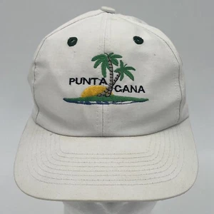 Punta Cana White The Game Cap - Vintage 90s Y2K SnapBack Hat - Boys One Size - Picture 1 of 12