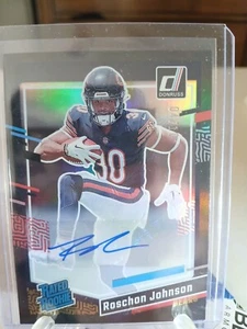 2023 Panini Donruss Roschon Johnson Rated Rookie Auto - Picture 1 of 7