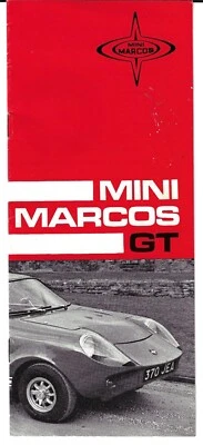 Mini Marcos 850 GT Parts & Accessories Late 1960s UK Market Sales Brochure - Image 1 of 2
