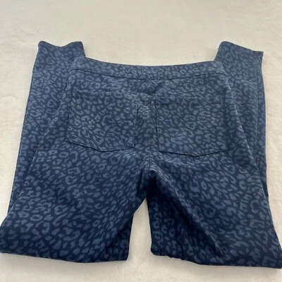 Spanx | Leggings al tobillo Jean-ish de leopardo índigo para mujer S tiro alto Foto 1 de 4