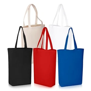 IMFAA schwere 10oz große (50x40x10) cm 100 % Baumwolle Canvas wiederverwendbare Einkaufstasche SET - Bild 1 von 18