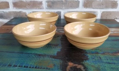 (4) Pfaltzgraff America Soup Cereal Bowls Set Vintage Stoneware Table Dishes Lot - Image 1 of 4