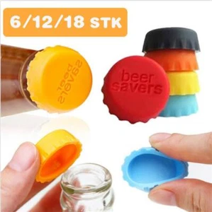Silikon Kronkorken Flaschenverschluss Korken Flasche Verschluss Bier Reise bunt - Bild 1 von 7