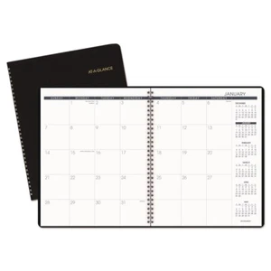 AT-A-GLANCE 7026005 Jan 2026-Mar 2027 Monthly Planner - Black Cover New - Picture 1 of 6