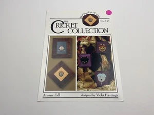 The Cricket Collection Acorns Fall Counted Cross Stitch Pattern No 233 Halloween - Picture 1 of 3