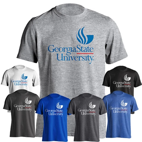 Georgia State University Panthers Stacked Primary Wordmark Short Sleeve T-Shirt Cover
