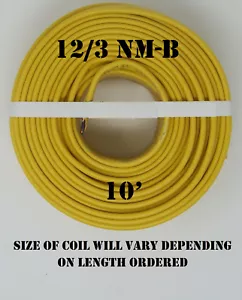 12/3 NM-B x 10' Southwire "Romex®" Electrical Cable - Picture 1 of 2