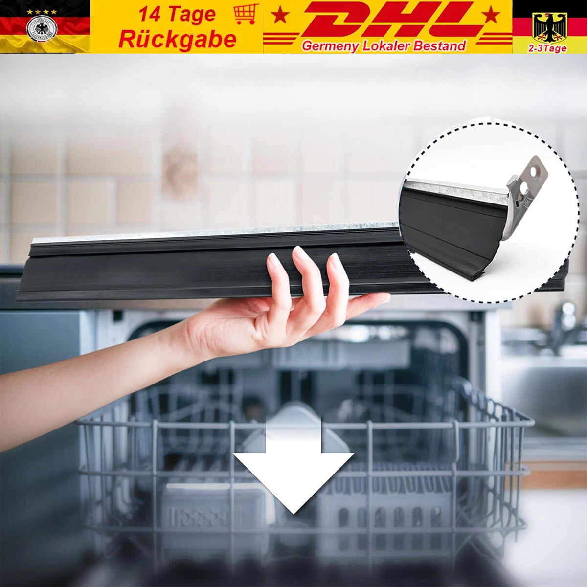 Sparefixd Untere Türdichtung Für Iberna Geschirrspüler – Ersatzteil Nr. 41019164 | Passend Für Modelle Wie IBDWI600, IDF80, IDI1010 Usw.