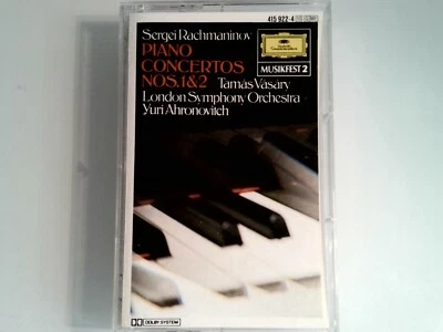 Rachmaninov Piano Concertos Nos 1 & 2 Vasary Ahronovitch (Cassette) Clear Tape - Image 1 of 2