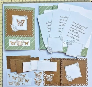 Schmetterling Blume Spruch 4 Kartenbasteln 36 Aufleger R.602 Stilvoll Stampin Up - Bild 1 von 4