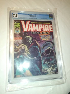 VAMPIRE TALES#3(1974)CGC 7.5~MORBIUS~SATANA~ESTEBAN MAROTO~RICH BUCKLER~MARVEL! - Foto 1 di 2