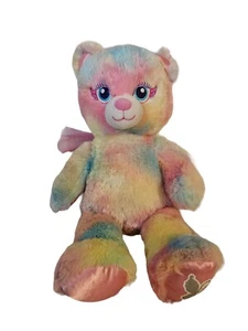 Build a Bear "Beary Fairy" Pink Pastel Rainbow Teddy Plush Stuffed Animal - Picture 1 of 5