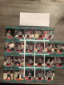 1990-91 Pro Set Tarjetas Árbitro ¡Lote de 22 Tarjetas! NHL - Imagen 1 de 11
