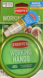 O'Keeffe's Working Hands Hand Cream (2.7 oz) Bonus Healthy feet Foot cream - Picture 1 of 1