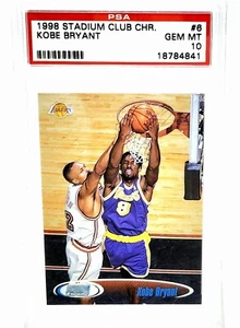 ๐ PSA 10 KOBE BRYANT 3RD YEAR ๐ 1998-99 STADIUM CLUB CHROME #6 LAKERS NOT RC - Picture 1 of 1