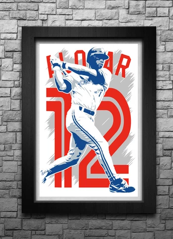 ROBERTO ALOMAR art print/poster TORONTO BLUE JAYS FREE S&H! JERSEY Cover