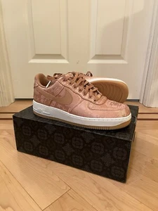 Nike CLOT x Air Force 1 Premium Low Rose Gold Silk Af1 Size 9.5 - Picture 1 of 9