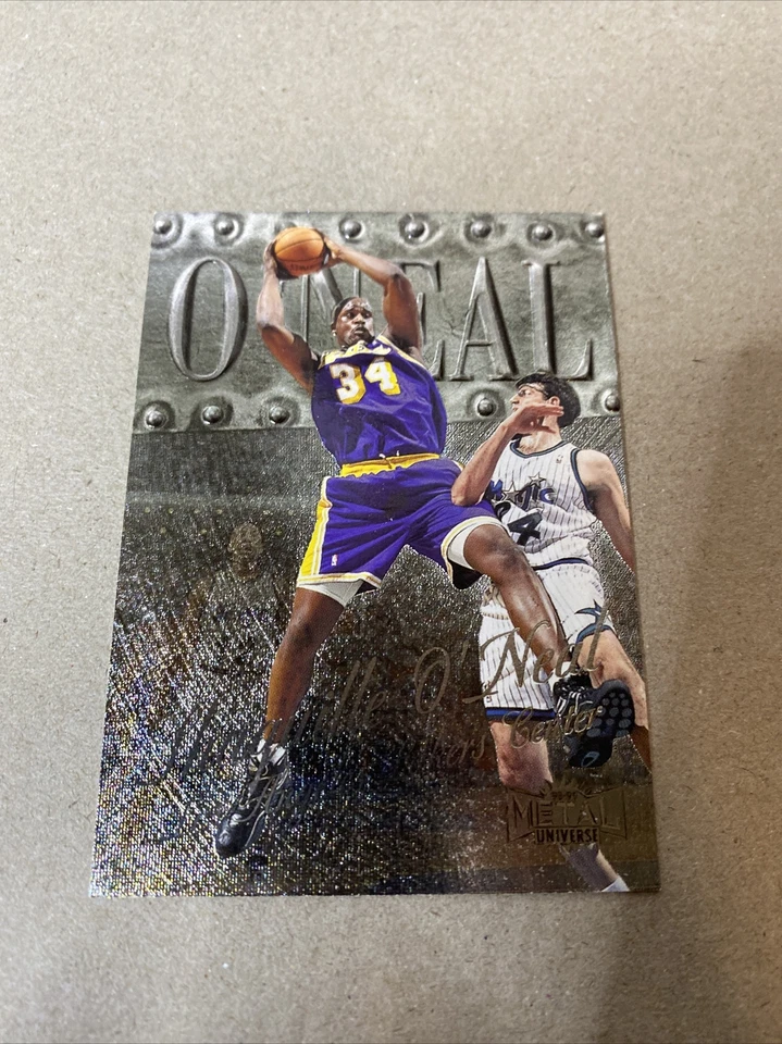 Shaquille O’Neal Shaq 1998-99 Metal Universe #25 Los Angeles Lakers Kobe MVP - Image 1 of 2