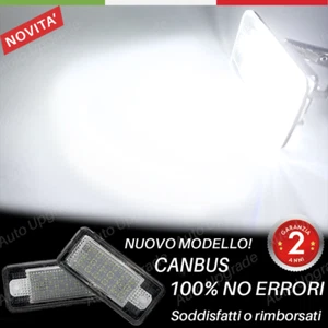 PLACCHETTE LED LUCI TARGA 18 LED SPECIFICHE PER AUDI A6 C6, A4 B7 6000K NO ERROR - Foto 1 di 3