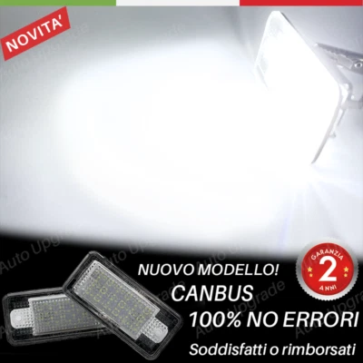 PLACCHETTE LED LUCI TARGA 18 LED SPECIFICHE PER AUDI A6 C6, A4 B7 6000K NO ERROR - Immagine 1 di 3