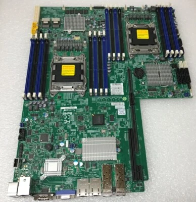 Supermicro X9DRW-7TPF Motherboard System Board Dual Socket LGA2011  - Image 1 of 2