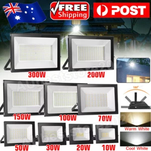 LED Flood Light 10W 20W 30W 50W 70W 100W 200W 300W Outdoor Security Garden Lamp - Picture 1 of 40