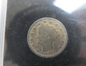 1912 US LIBERTY "V" NICKEL COIN - IN COIN CASE-COLLECTIBLE- WOW !!!! - Picture 1 of 4