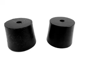 Tappo in gomma #6, 1 foro centrale, tappi conici Bung fori ID da 1 1/32" a 1 1/8" - Foto 1 di 12