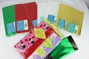 Forget-Me-Not Tissue Paper 8 Packs Silver Red Green + 3 others **QUICK SHIP** - Picture 1 of 5