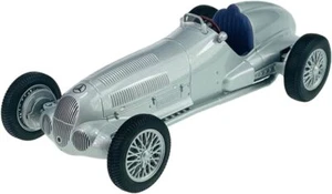 WELLY 1/24 SCALE 1937 MERCEDES-BENZ W125 SILVER DIECAST MODEL CAR REPLICA - Picture 1 of 2