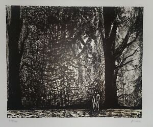 HENRY MOORE-Lithograph In Colors-Figures In A Forest-Artist Proof-1972
