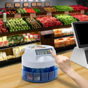 Professional Coin Counter Digital Automatic Electronic Coin Sorter Machine 110V - Picture 1 of 12