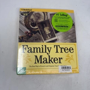 Broderbund Family Tree Maker Deluxe Edition 3.0 Windows 3 1/2" Diskette - Sealed - Picture 1 of 17