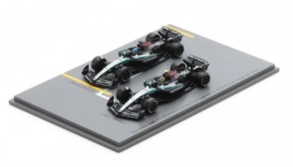 Spark Mercedes AMG W15 #63 Russell #44 Hamilton 1st 2nd Las Vegas 2024 1/64 Y419