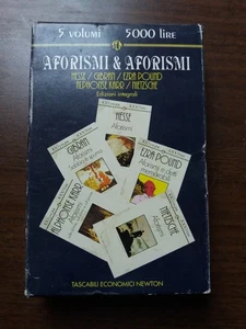 cofanetto 5 volumi con aforismi di Hesse Gibran Ezra Pound Karr Nietzsche €8,5 - Foto 1 di 8