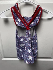Vineyard Vines Tankini Badeanzug Mädchen XL Sommer Streifen 2-teilig Sterne 4. Juli - Bild 1 von 4