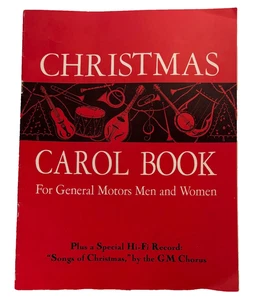 1965 Christmas Carol Book For General Motors Men and Women with 45 record 1965 - Picture 1 of 3
