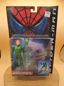 VINTAGE 2001 TOYBIZ SPIDERMAN GREEN GOBLIN SERIES 1 POSEABLE ACTION FIGURE 43705 - Picture 1 of 6