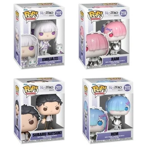 Funko Pop! Re:Zero Konvolut Paket 4 Vinyl Figuren mit Protektor auf Lager - Bild 1 von 5